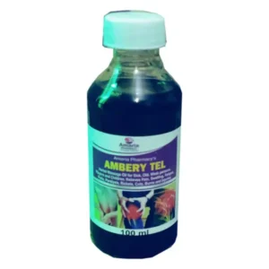 Ambery Tel 100 ml bottle by Amaria Pharmacy – herbal pain relief oil