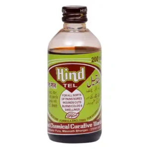 Hind Tel 200ml bottle – Unani herbal pain relief oil