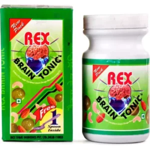 Rex Brain Tonic 400g jar and box – Unani herbal tonic for memory